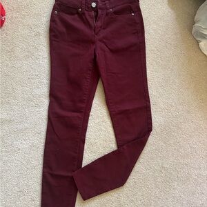 Aeropostale Women's Skinny Jeans - Burgundy